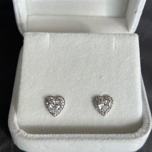 Heart earrings! Sterling silver studs